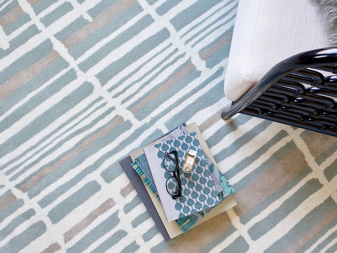 Tapis Tortoise Stripe Jade 39808