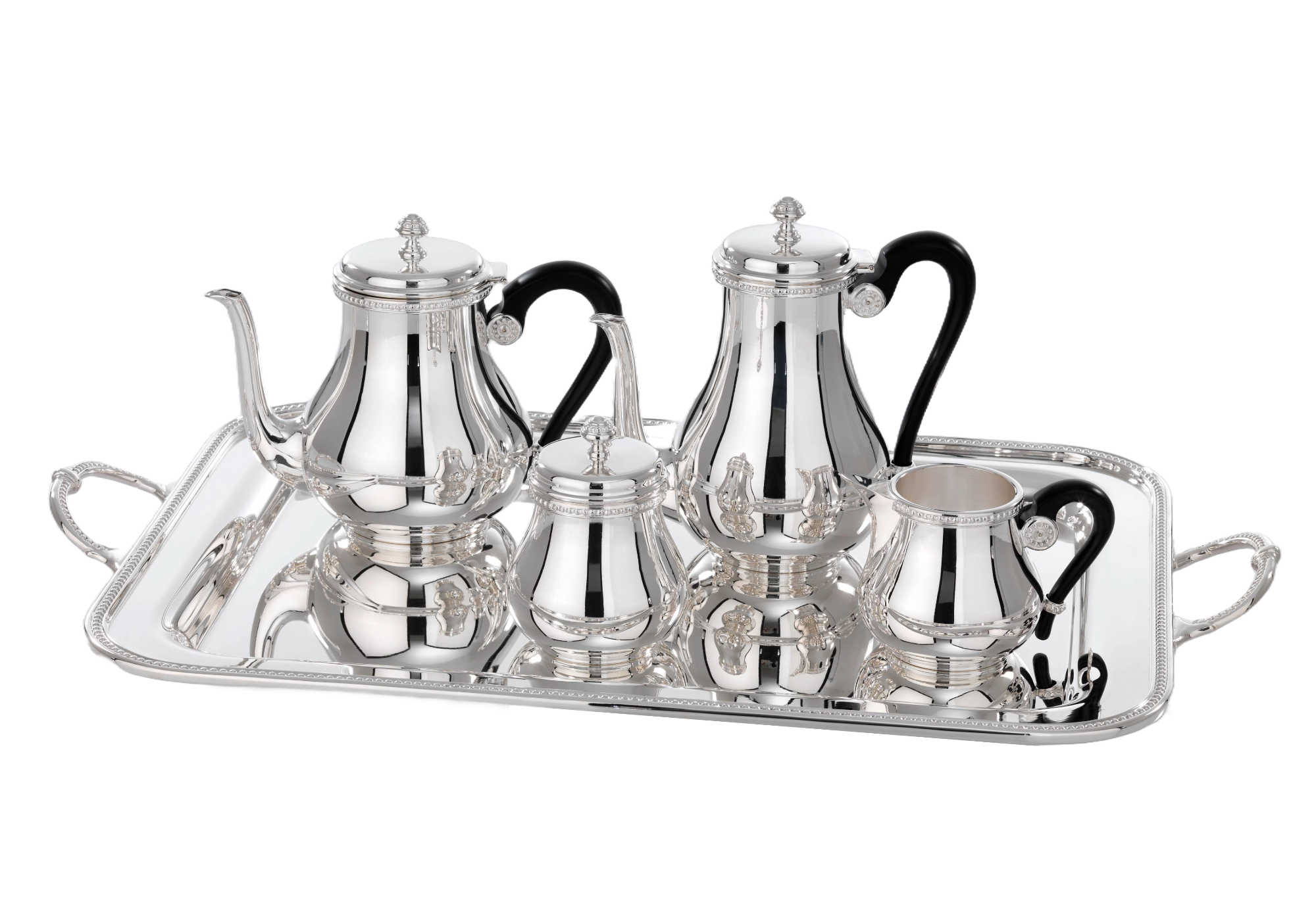 Service À Thé Et Café Avec Plateau Royal Silver