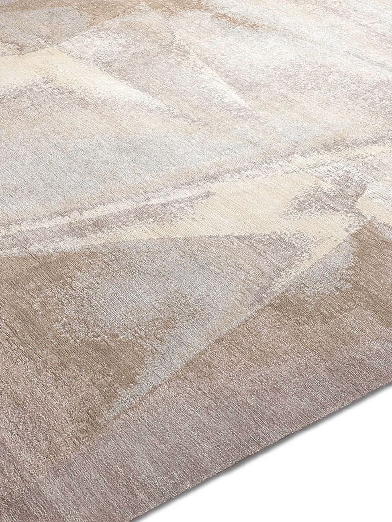Tapis noué main Sable