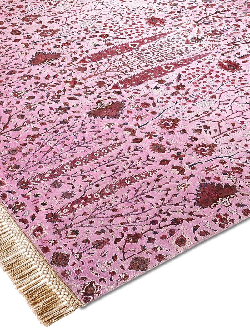 Tapis de luxe Jardin de Pins Rose