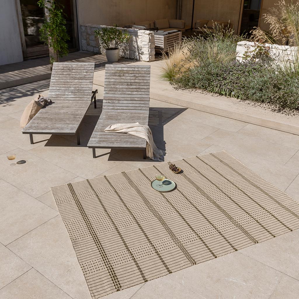 Tapis d’extérieur Zona Couture Olive