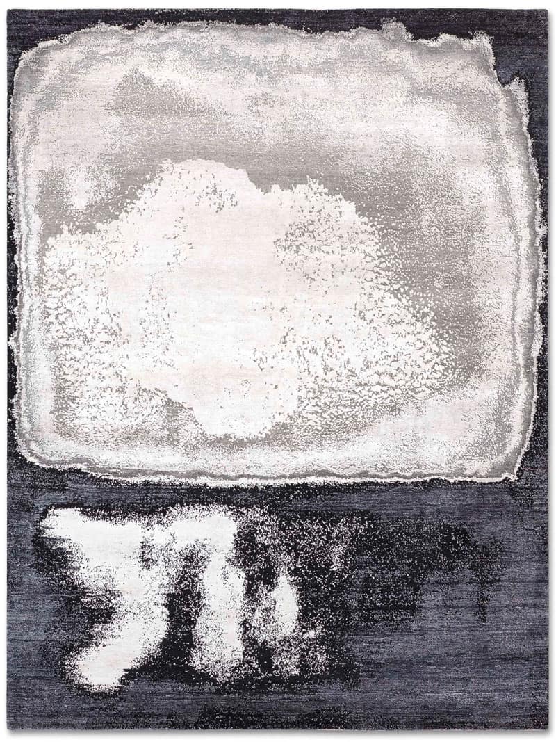 Tapis de luxe Blanc Gris | Taille: 365 x 457 cm