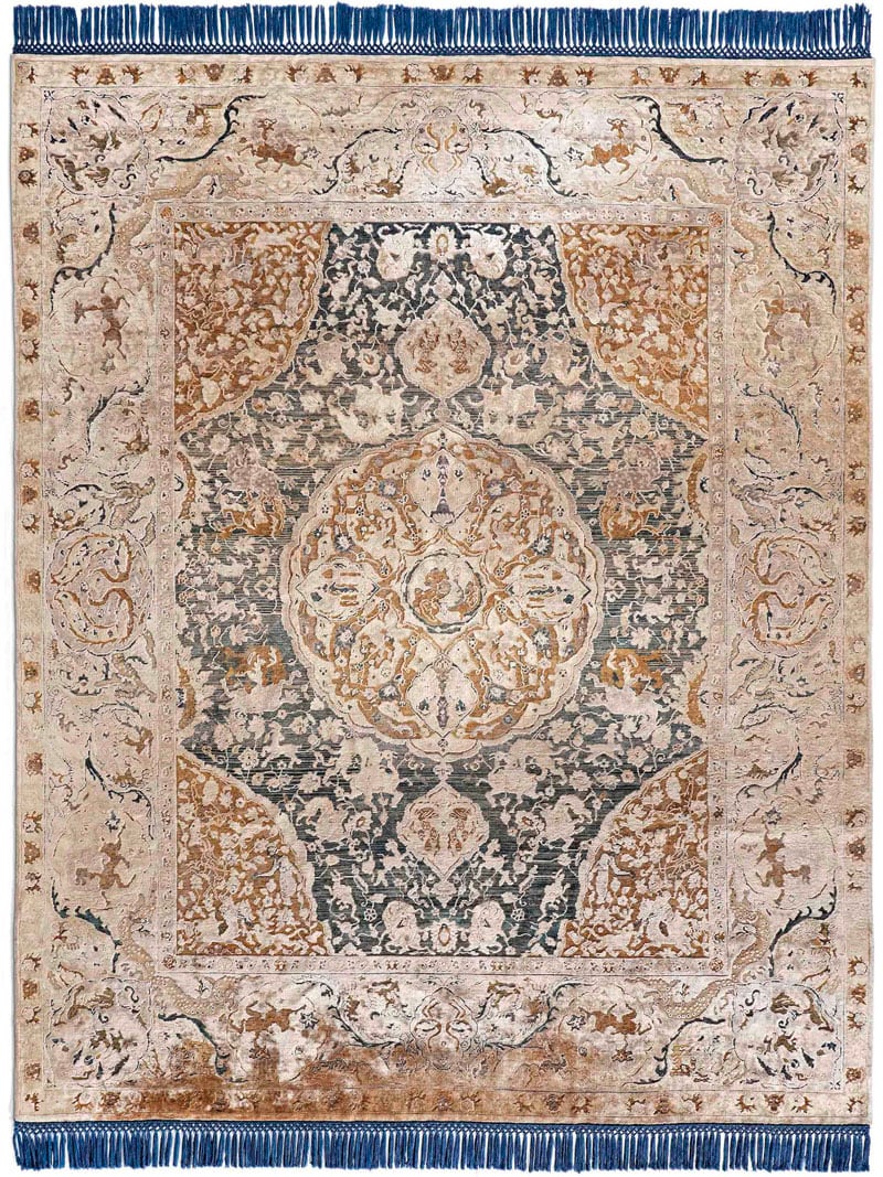 Tapis noué main Gold Luxe