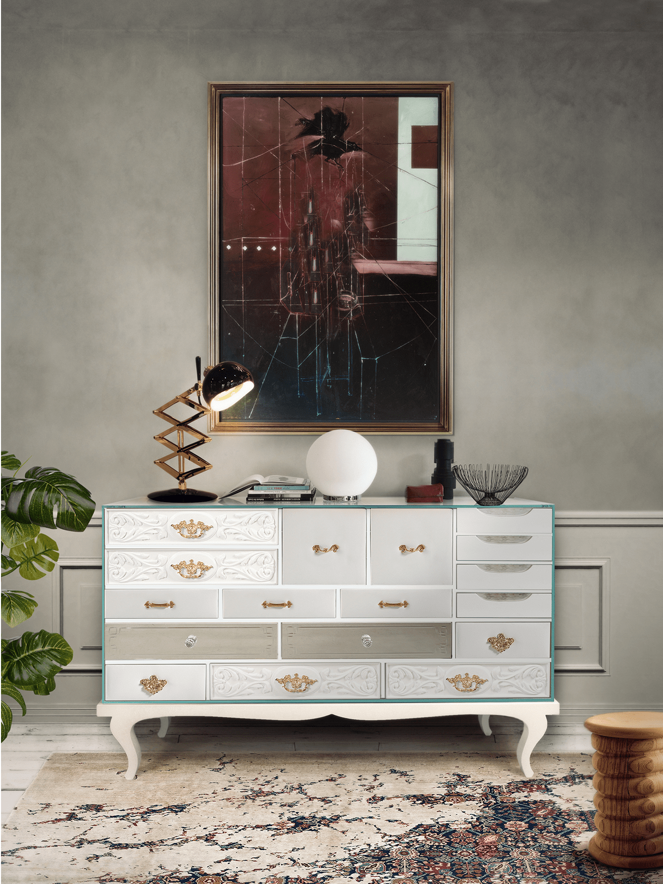 Buffet Luxe Urban Blanc