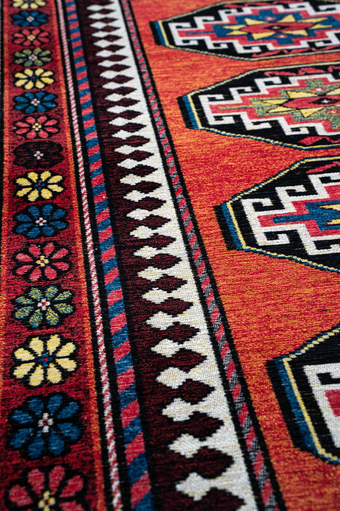 Tapis Antalia Mélange Rouge 9844