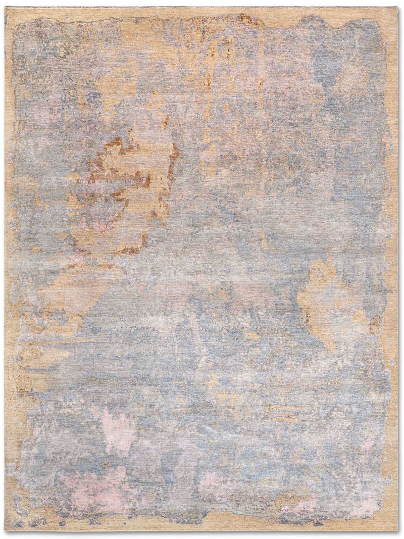 Tapis noué main de luxe Stéréo Beige