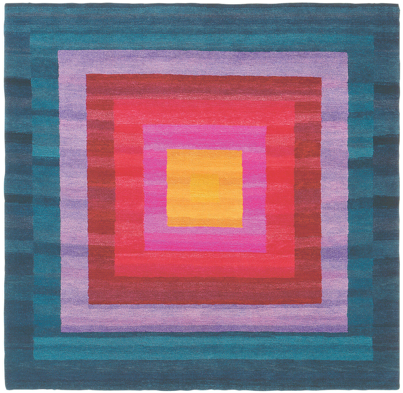 Tapis 8 Bordures Orange/Bleu | Taille: 300 x 400 cm