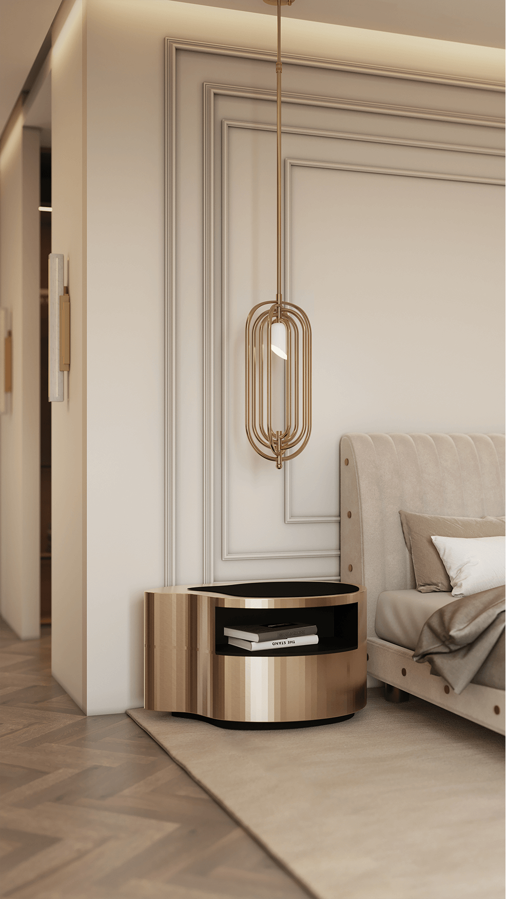 Table De Chevet Crest Or