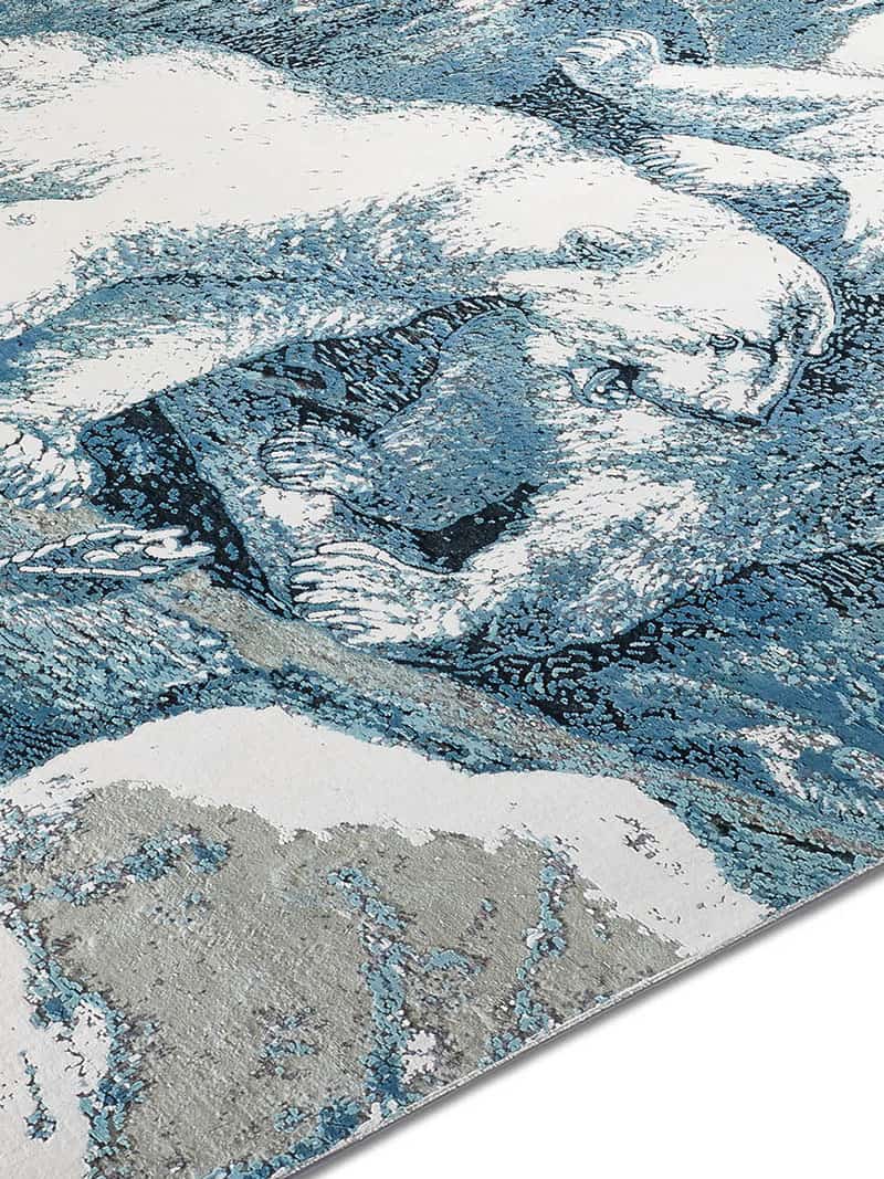Tapis tissé main Ours Polaire | Taille: 170 x 240 cm