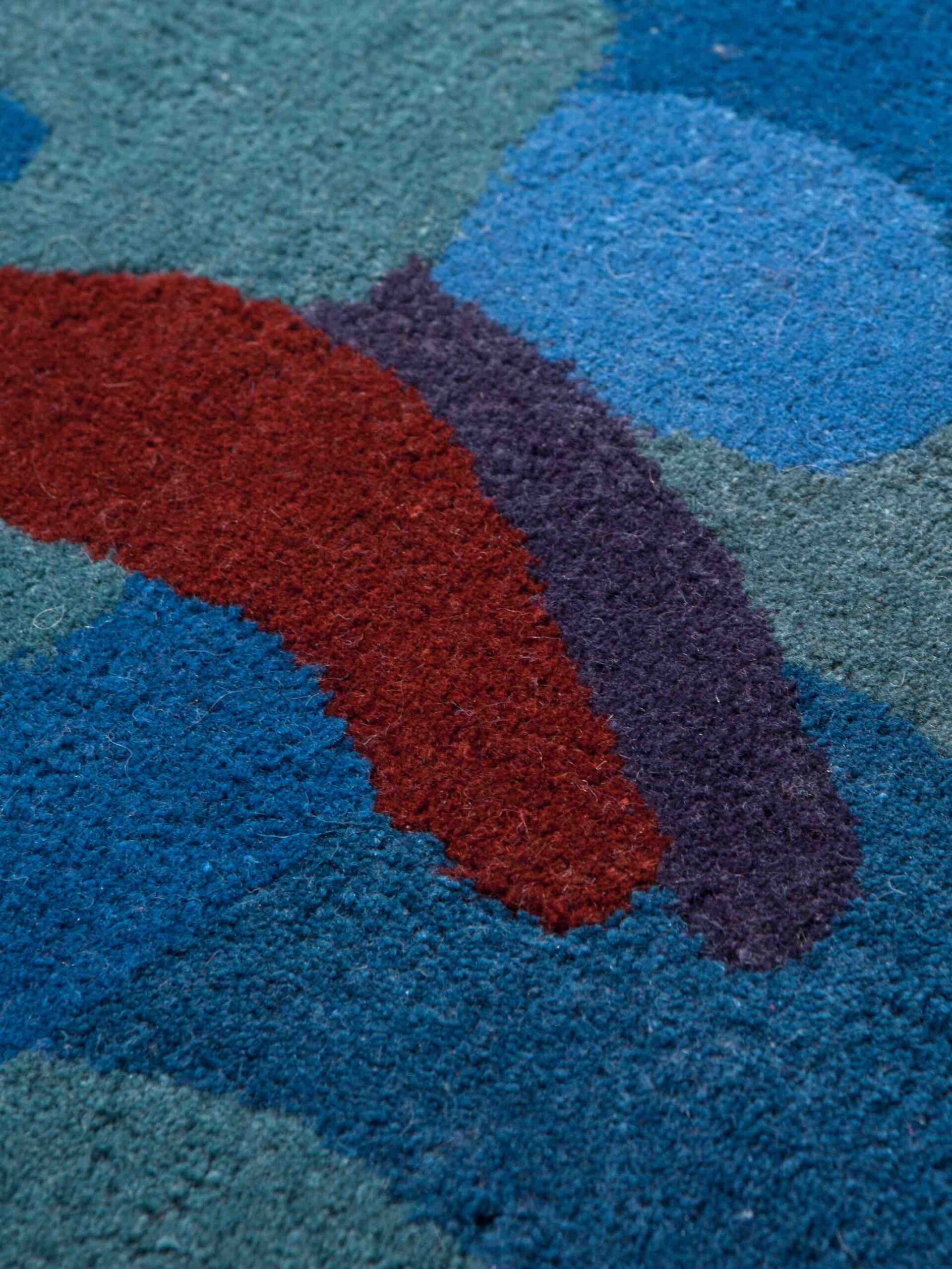 Tapis Camouflage Macro Bleu