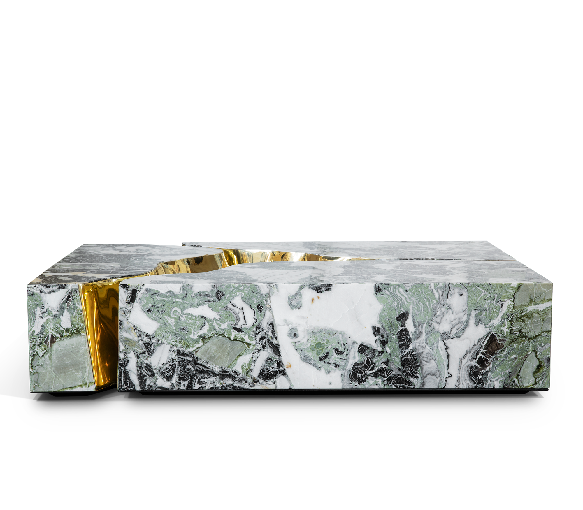 Table Basse en Marbre Fissure