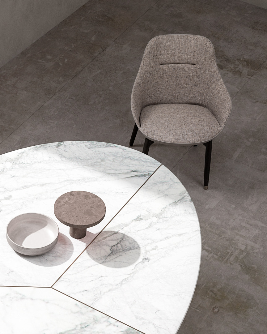 Chaise Royale Rembourrée avec Accoudoirs