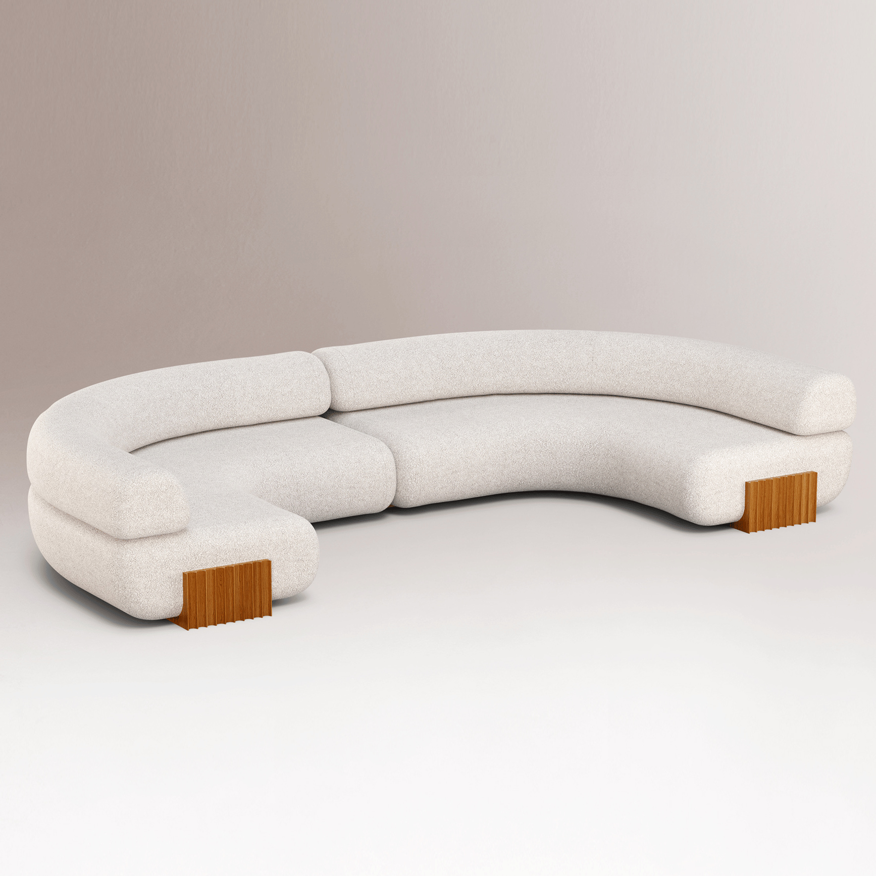 Canapé modulable Carmel en bois
