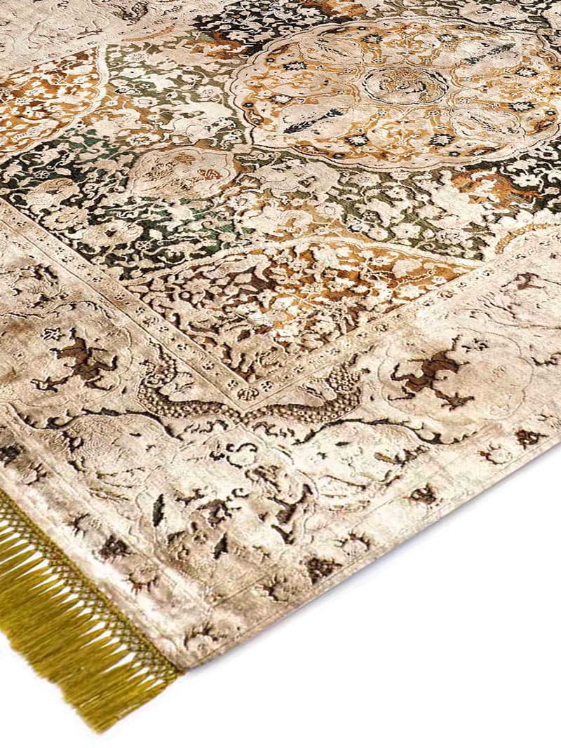 Tapis noué main de luxe Or