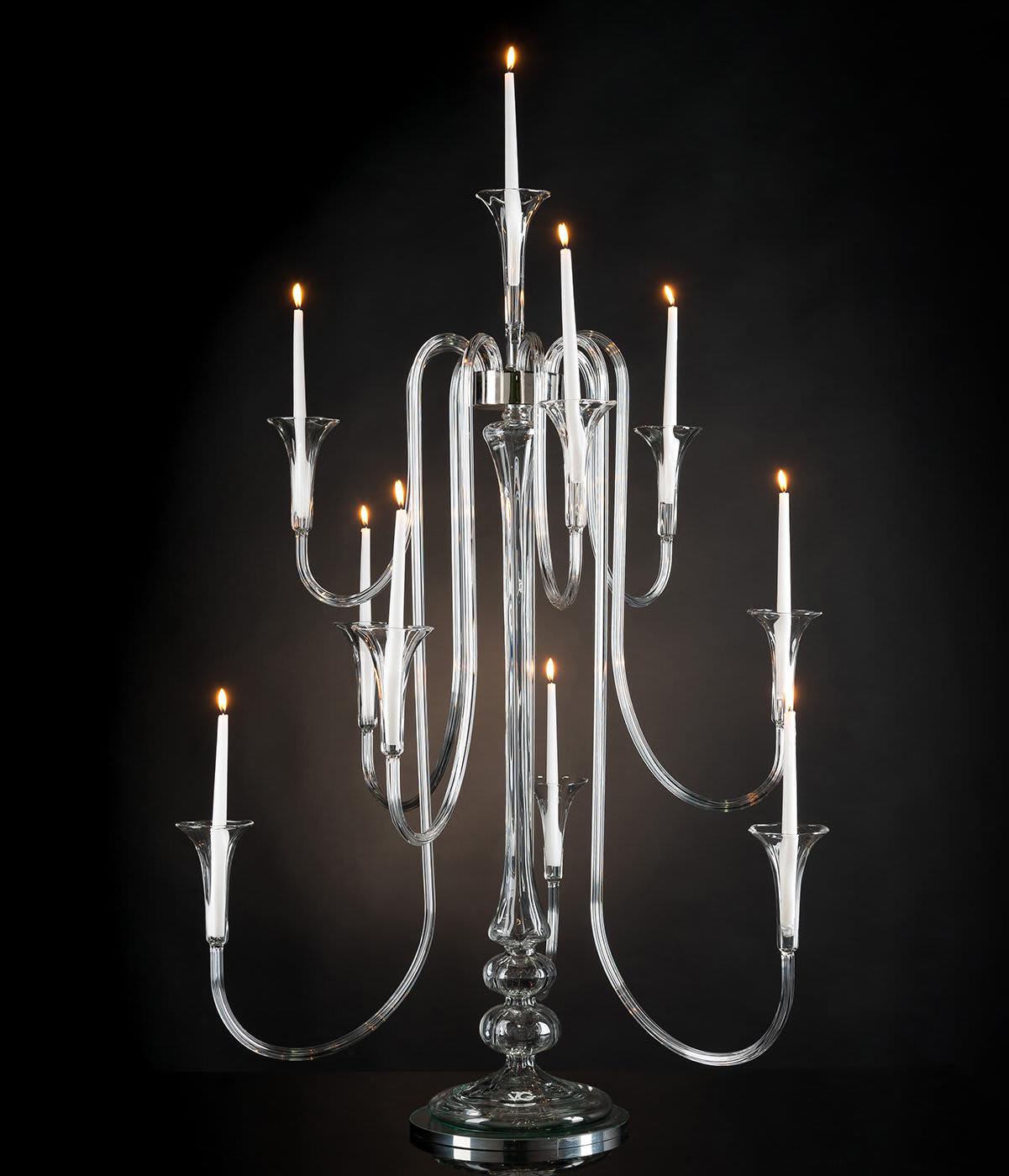 Candélabre en verre Octopus