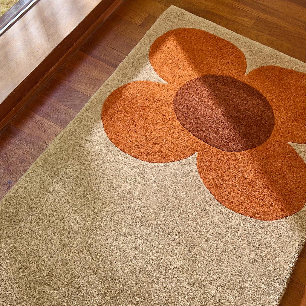Flower Placement Pumpkin / Ecru Tapis