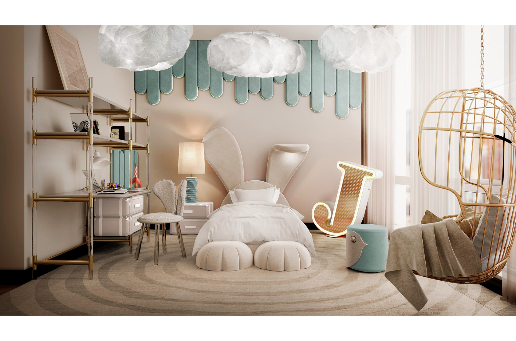 Lettre Lumineuse Joyful J