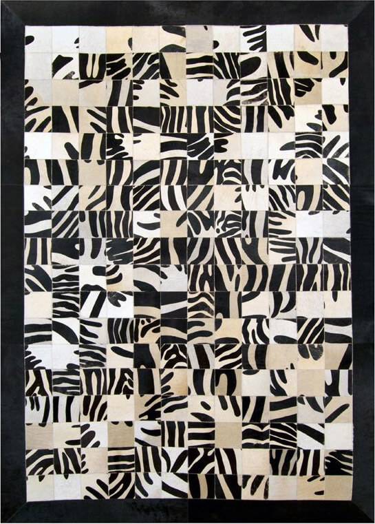 Tapis Mosaïque Zèbre | Taille: 250 x 280 cm