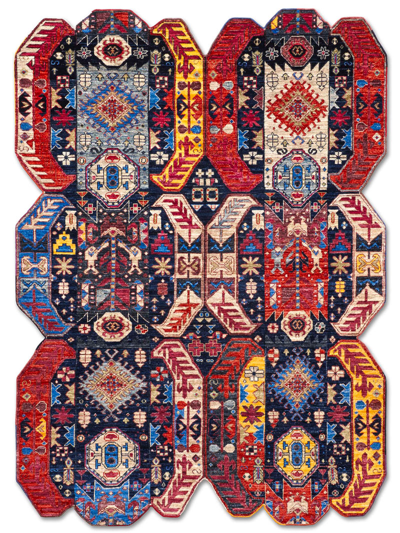 Tapis fait main de luxe Multiforme