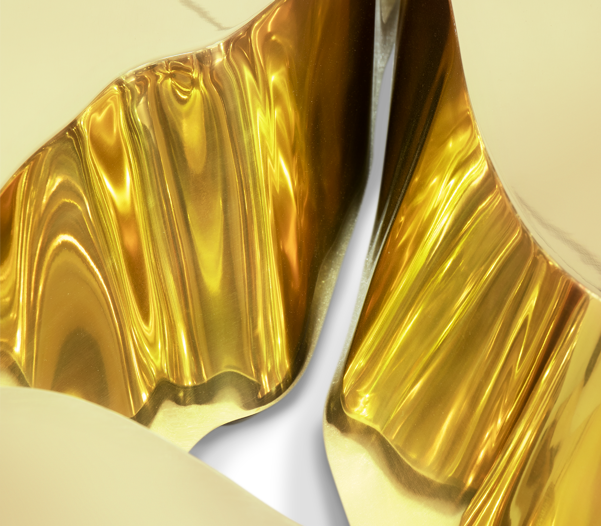 Table Basse Feuille d’Or Fissure
