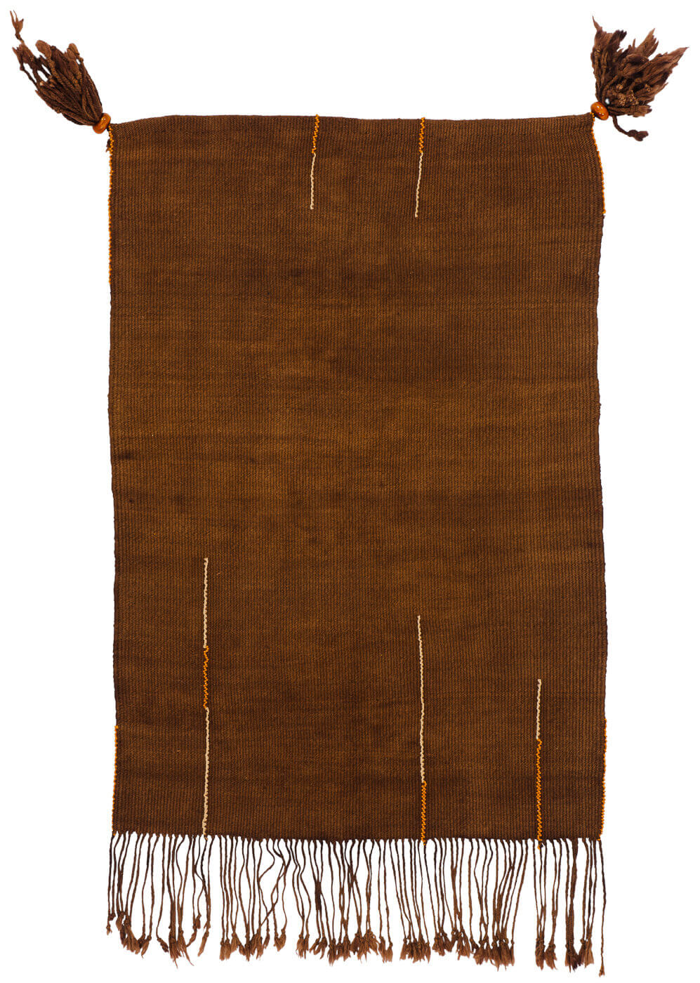 Tapis Cache Sexe Orange et Blanc