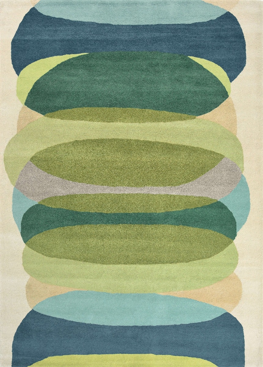Tapis Elliptic Émeraude 140307 | Taille: 250 x 350 cm