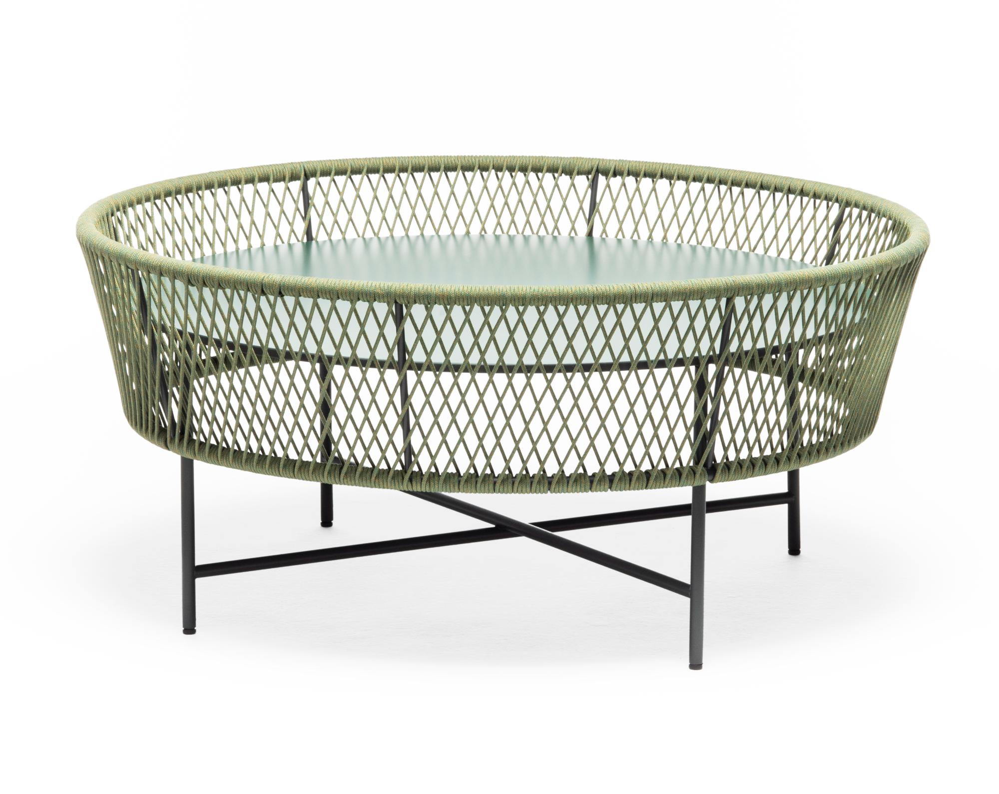 Table Basse de Jardin Ronde Verte Tamburo LG