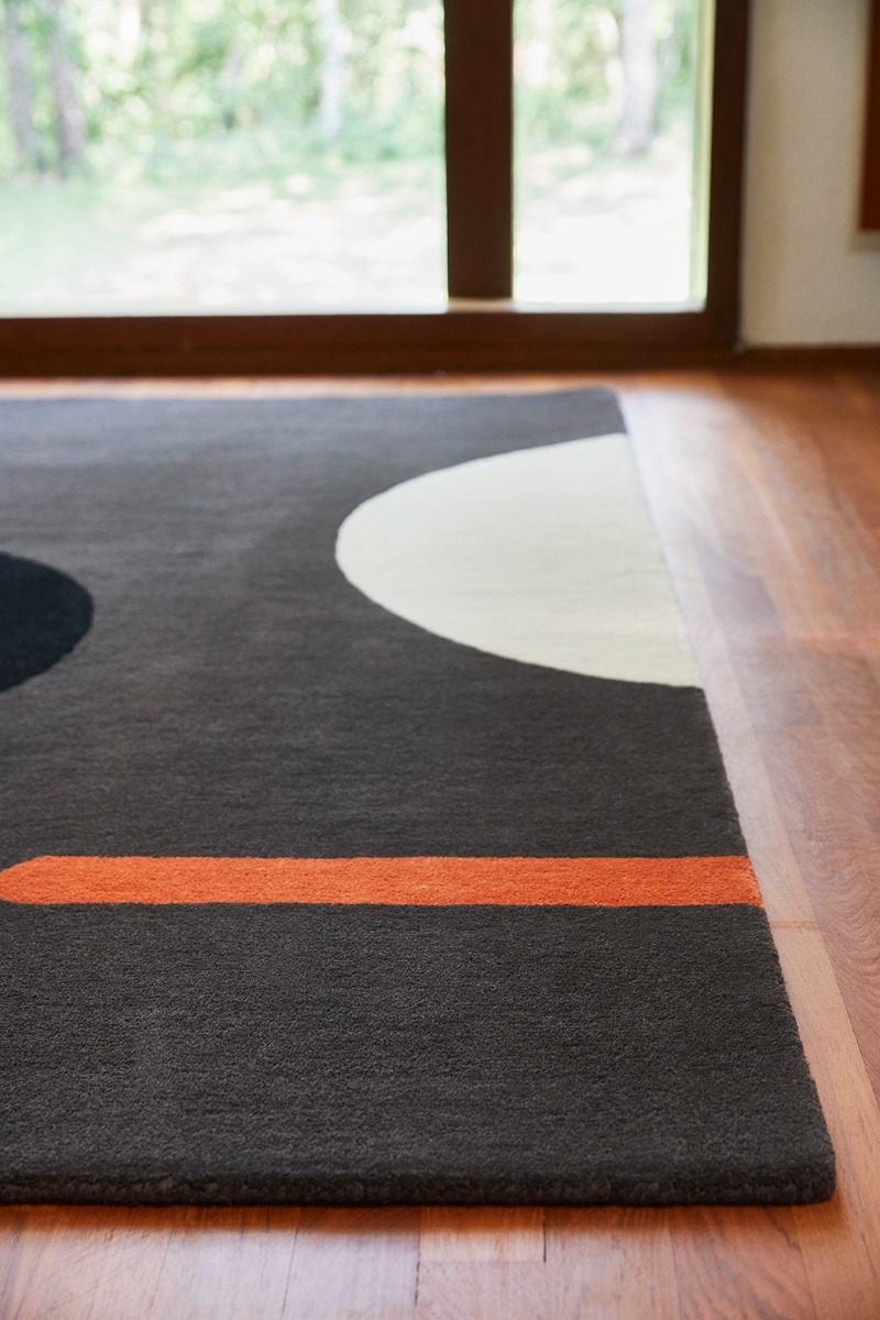 Tapis Geo Flower Graphite | Taille: 120 x 180 cm