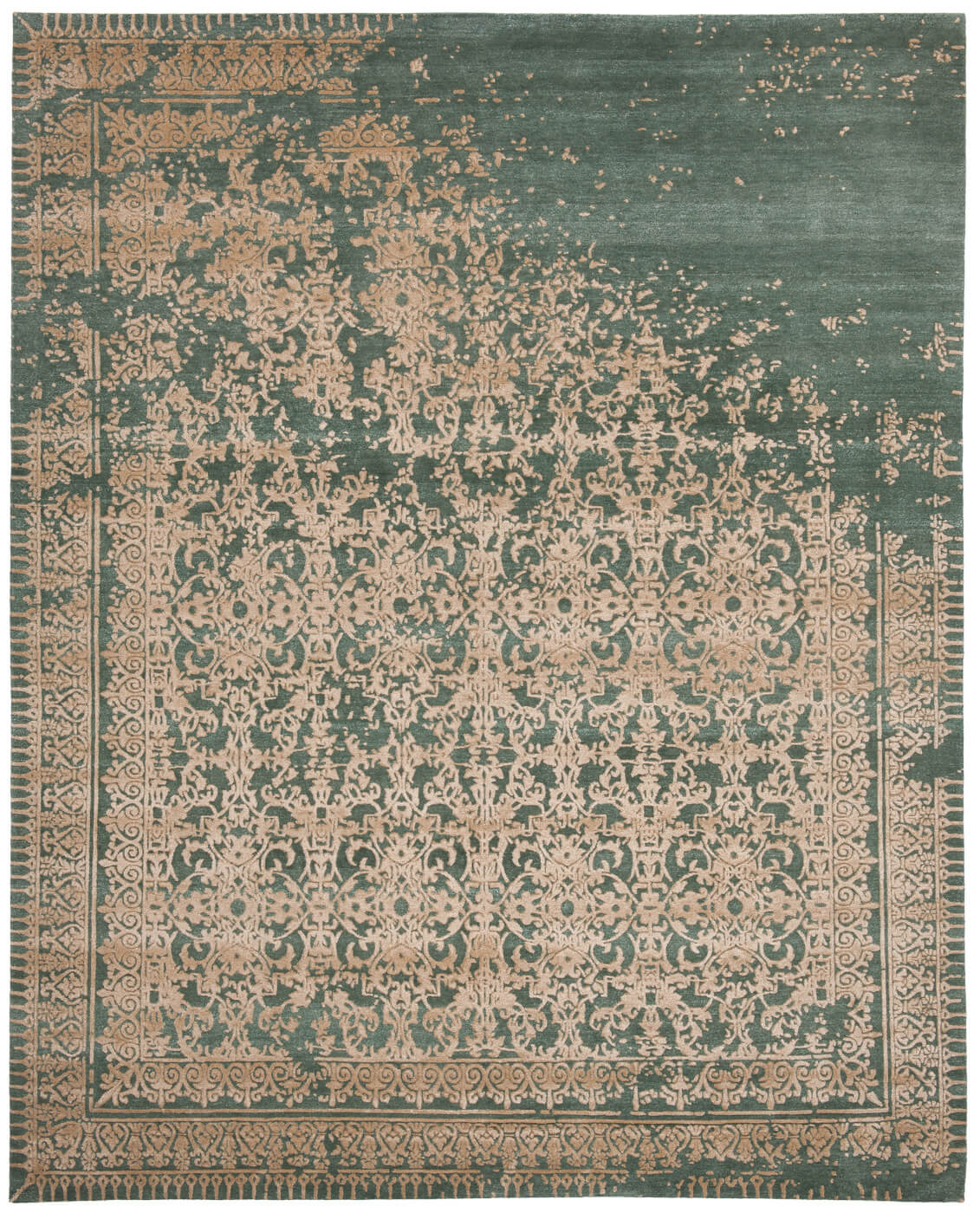 Tapis Ferrara Rocked Vert