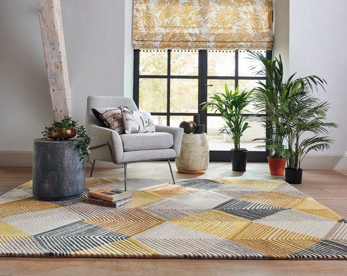 Tapis Rhythm Safran 40906