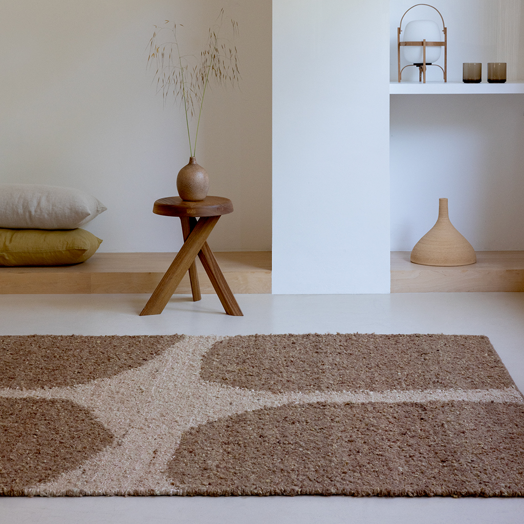 Tapis Artisan Fondement Caramel | Taille: 160 x 230 cm