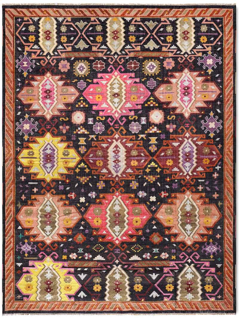 Tapis de luxe fait main Tissage Plat