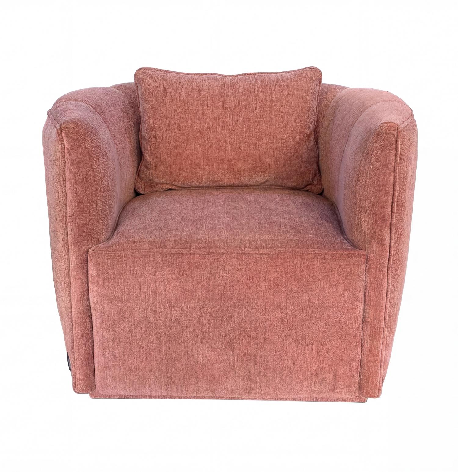 Petit fauteuil Gaia rose poudré