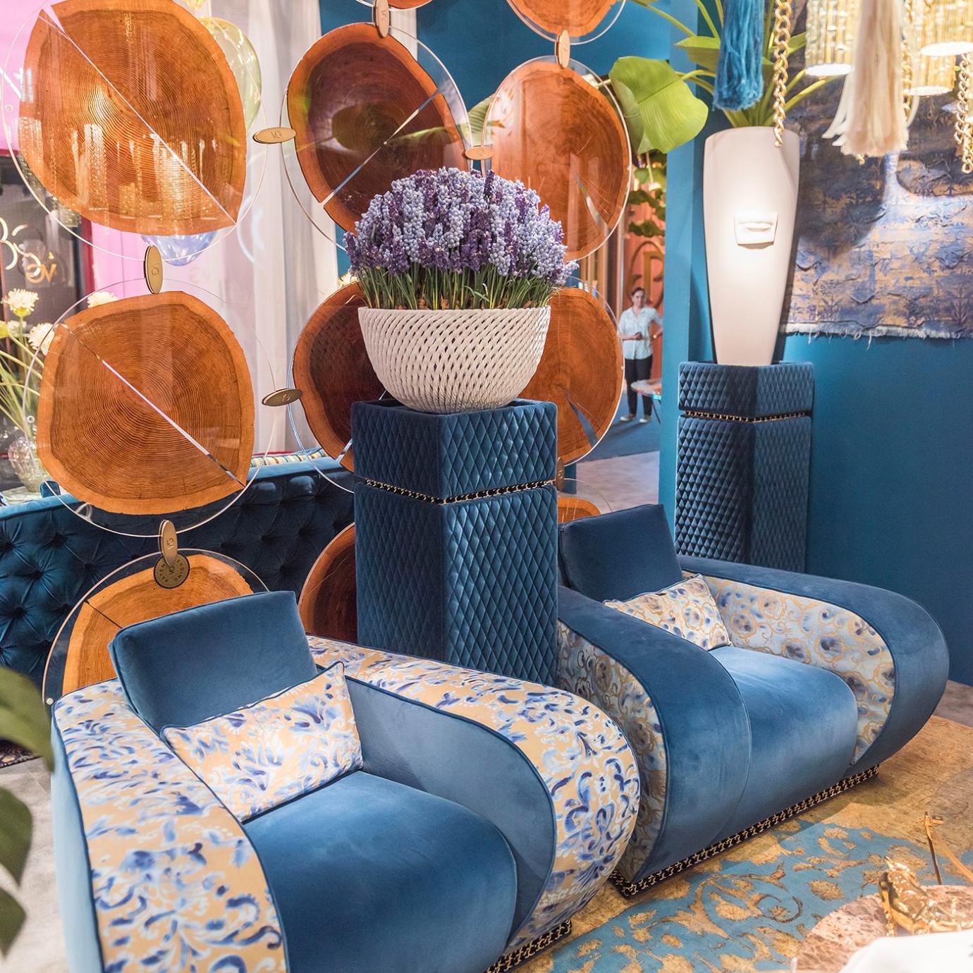 Fauteuil à motifs Firenze