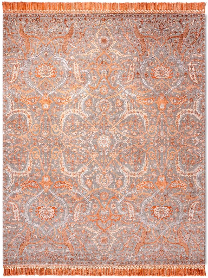 Tapis noué main Heriz Cuivre Luxe