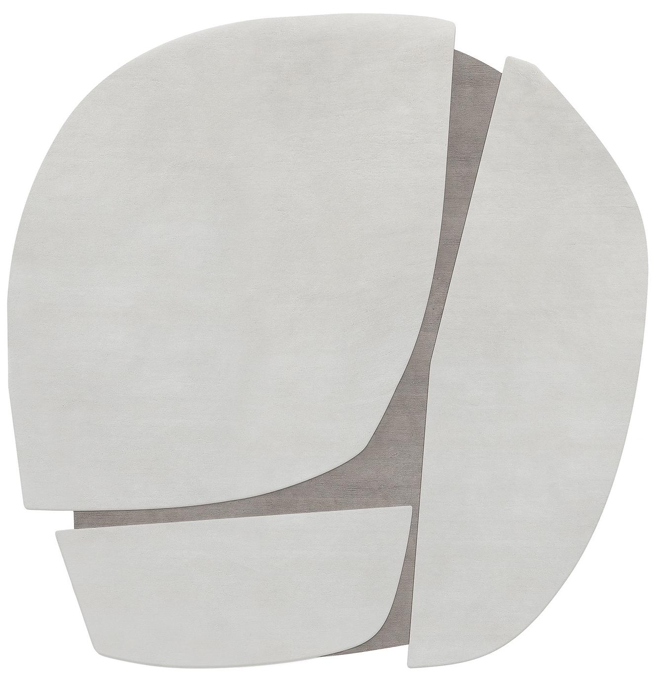 Tapis Designer Gris Forme Spéciale