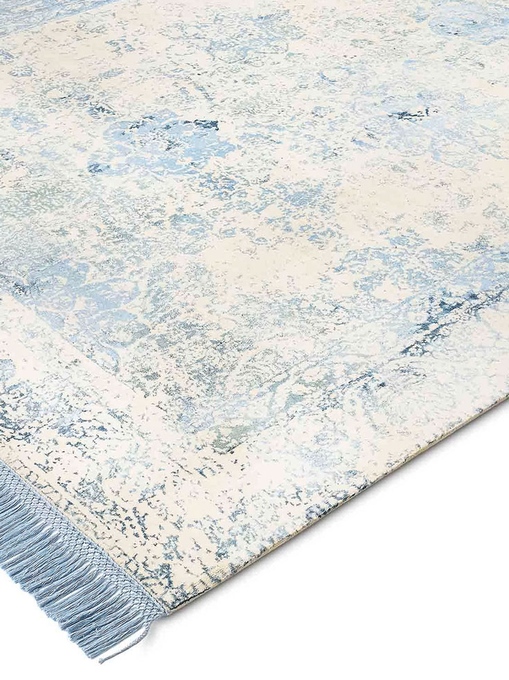 Tapis de luxe Bleu Clair