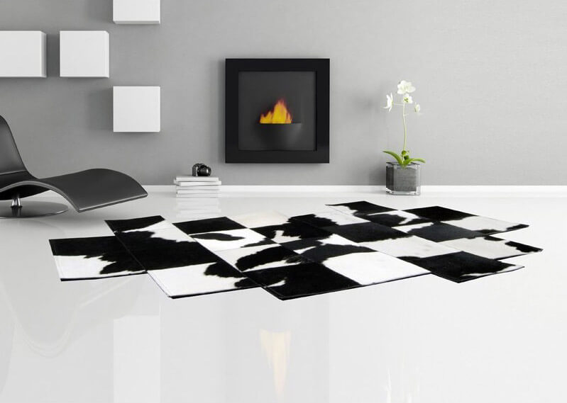 Tapis Pixel Noir & Blanc