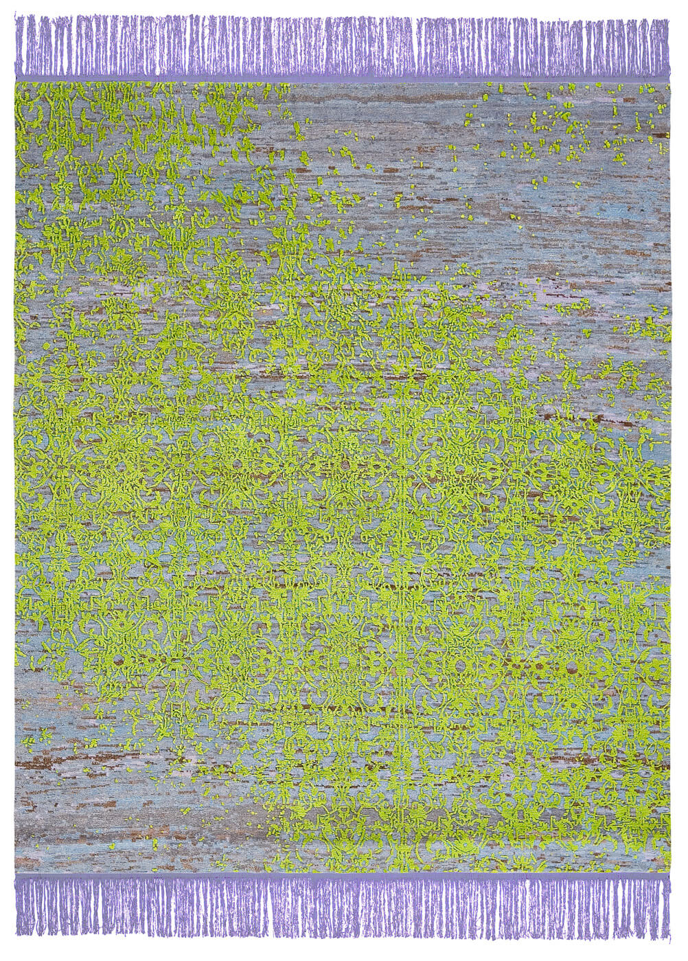 Tapis Milano Radi Raved Violet Vert | Taille: 250 x 300 cm