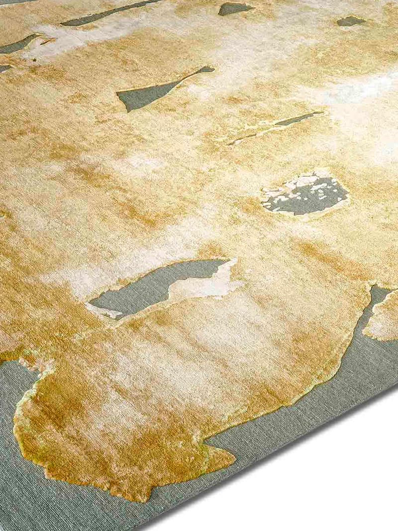 Tapis noué main Mono Or