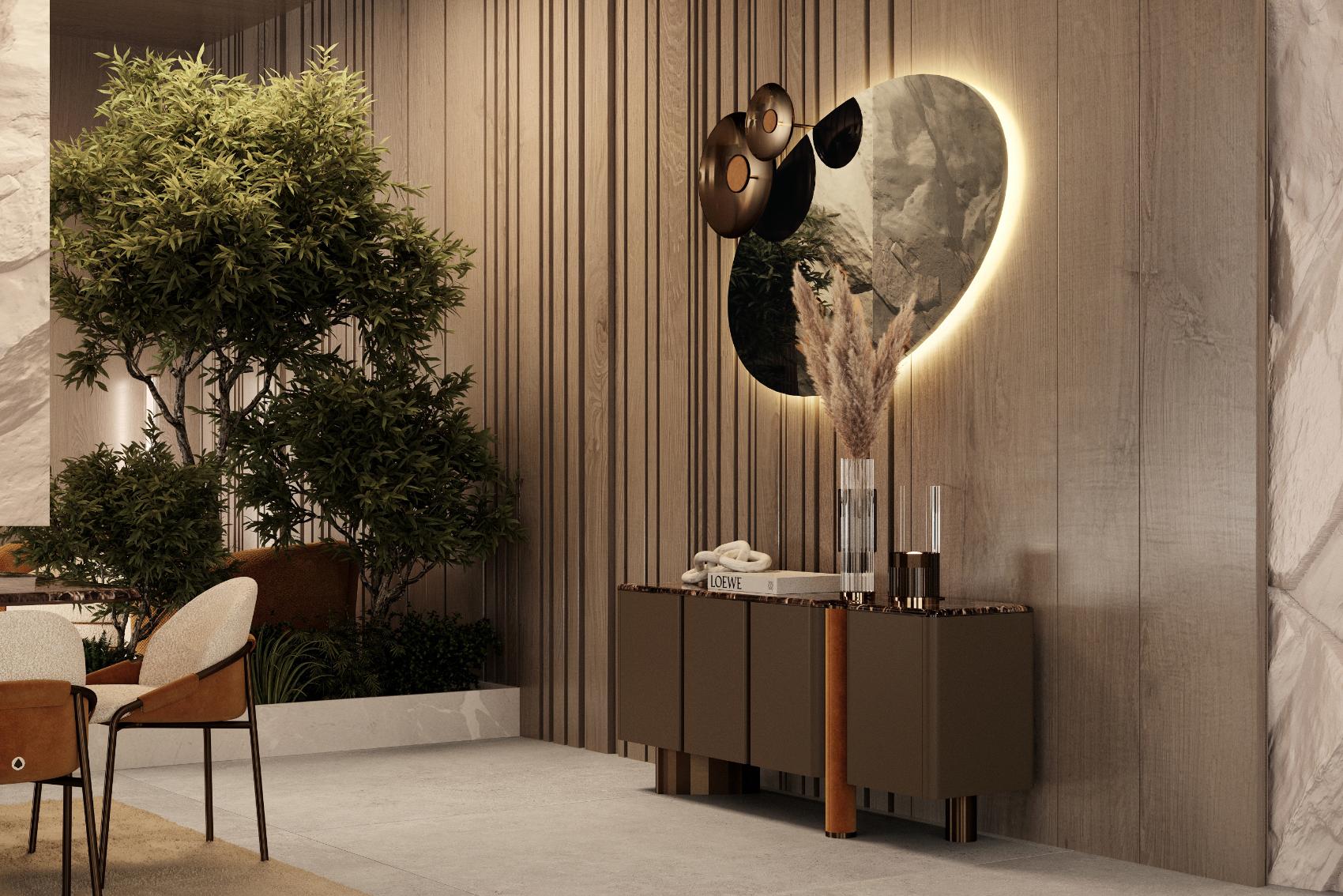 Miroir mural oval Bon Ton
