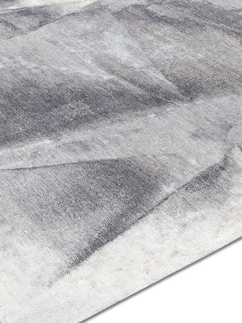 Tapis noué main Argent