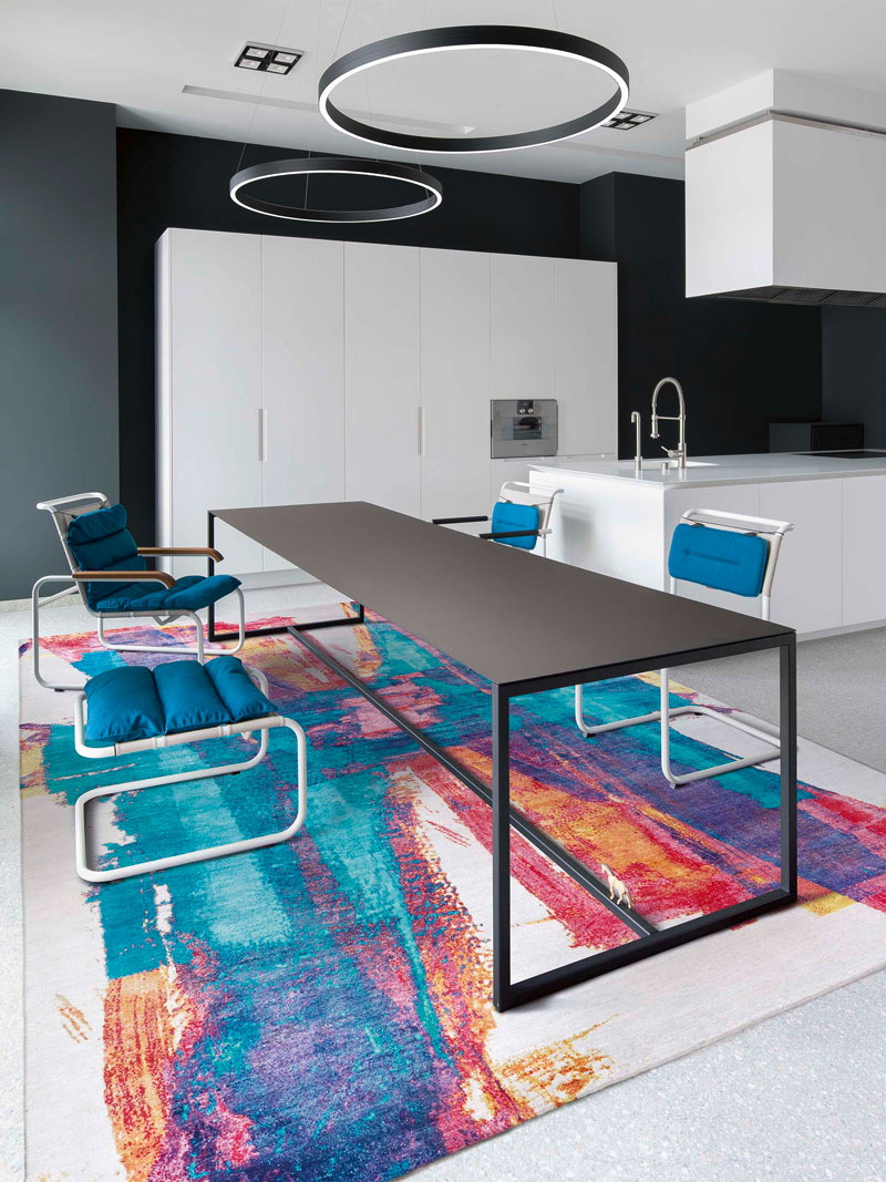 Tapis tissé main Poésie de Portland | Taille: 170 x 240 cm
