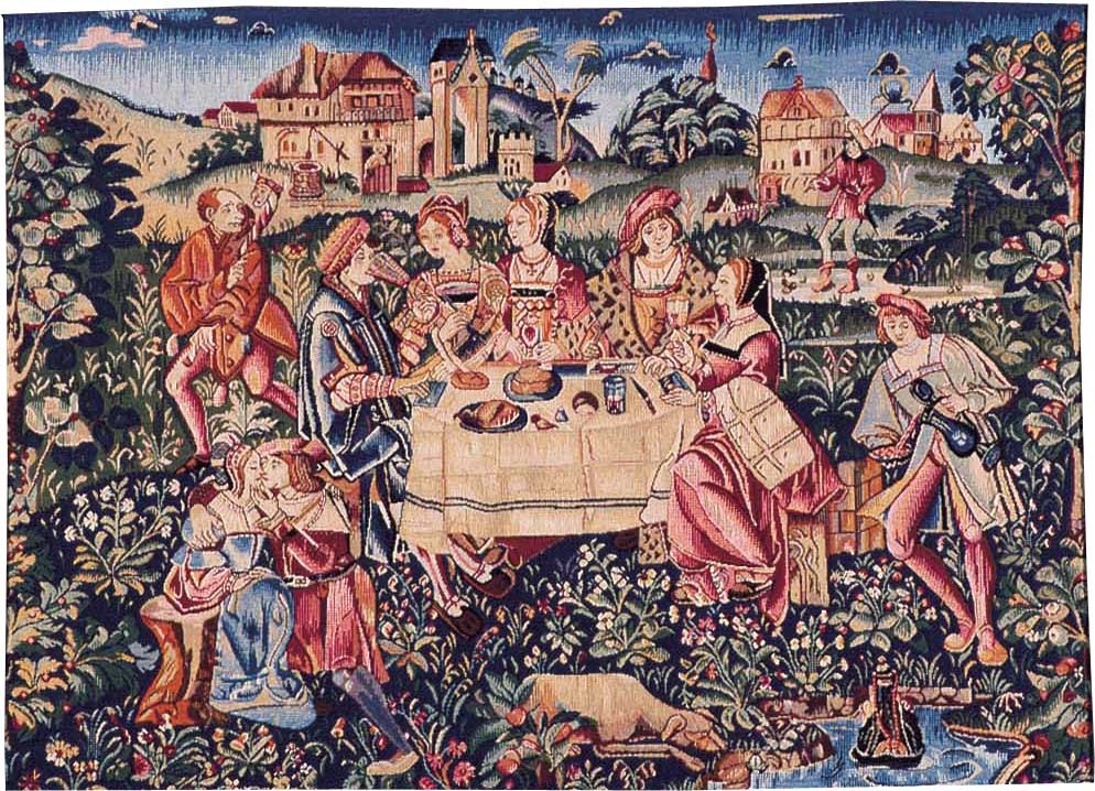 Tapisserie Le Thé de l'Après-midi sans Bordure