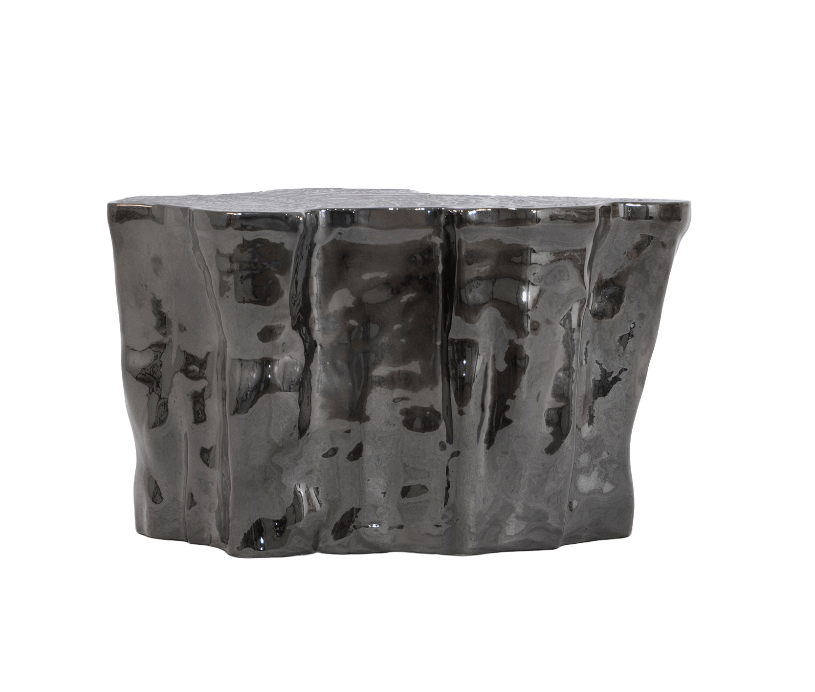 Table d'Appoint en Céramique Noire Horizon