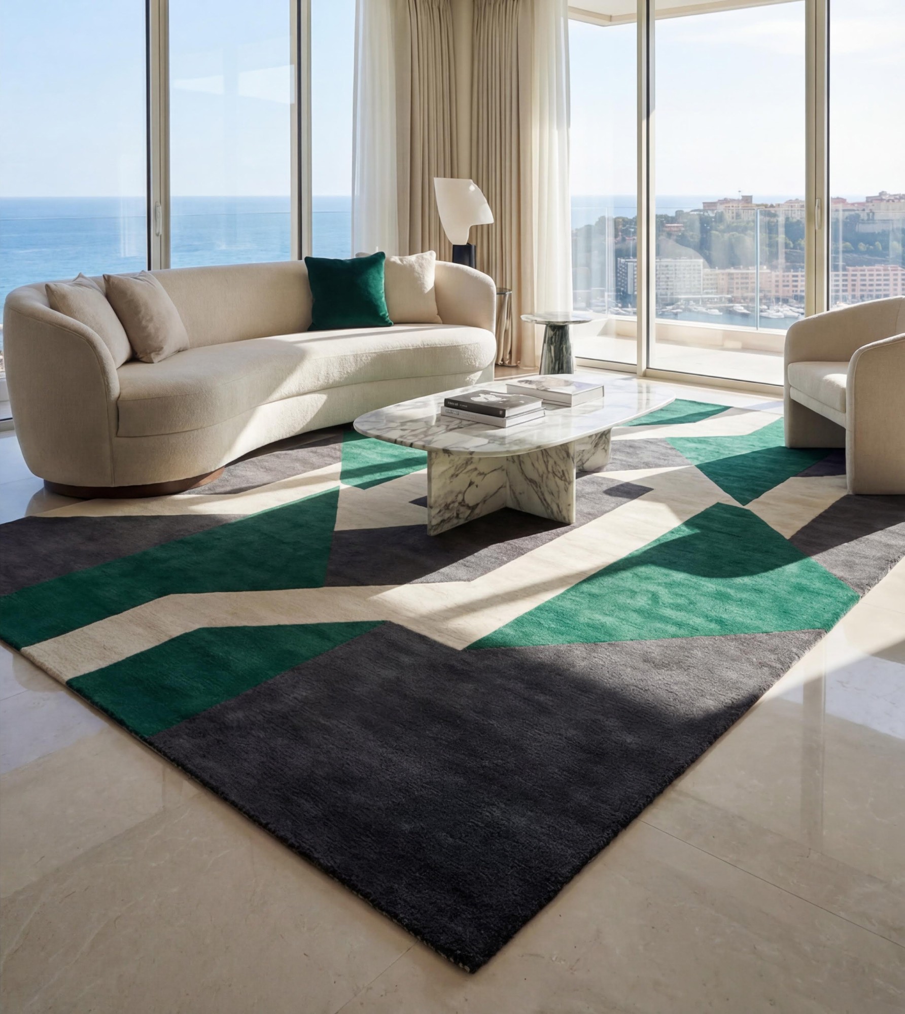 Tapis artisanal Interlocking Paths | Taille: 170 × 240 cm