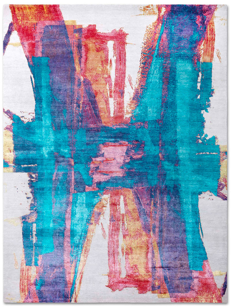Tapis tissé main Poésie de Portland | Taille: 170 x 240 cm