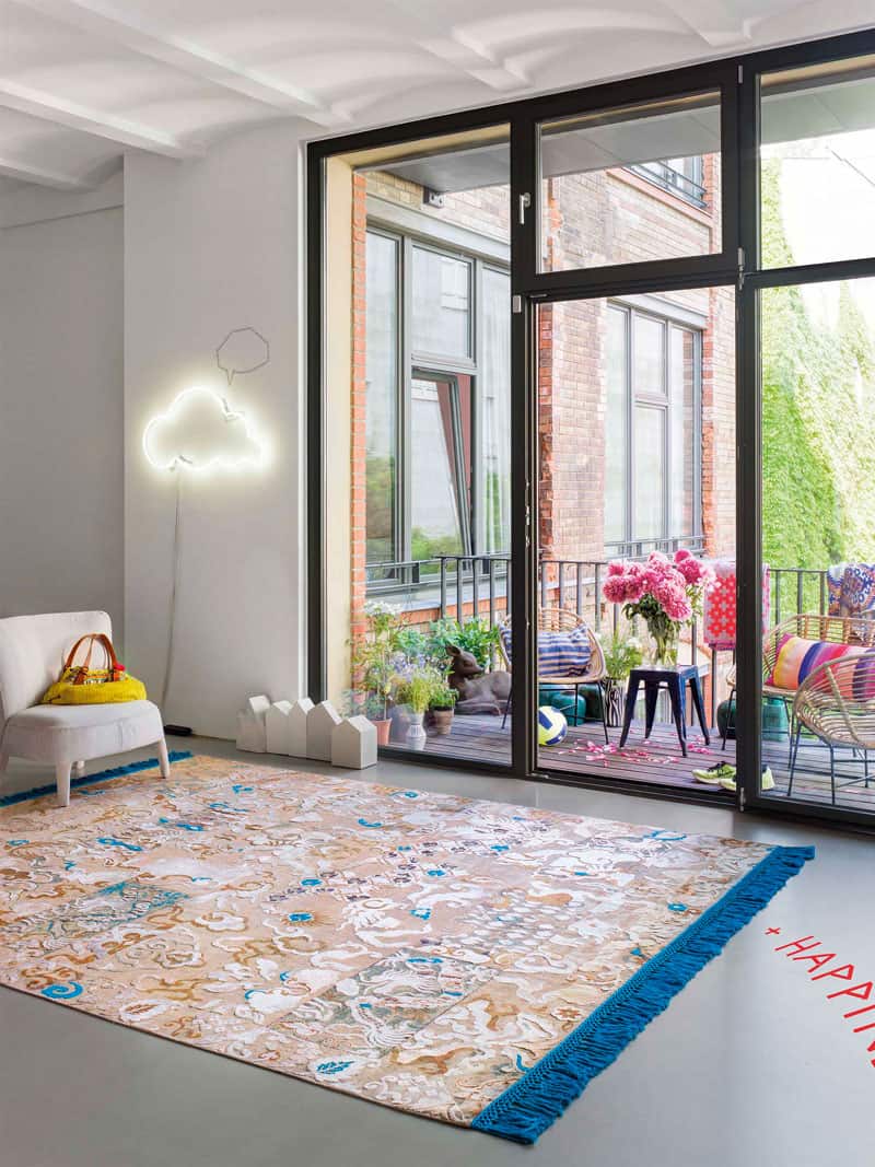 Tapis noué main de luxe Dragon