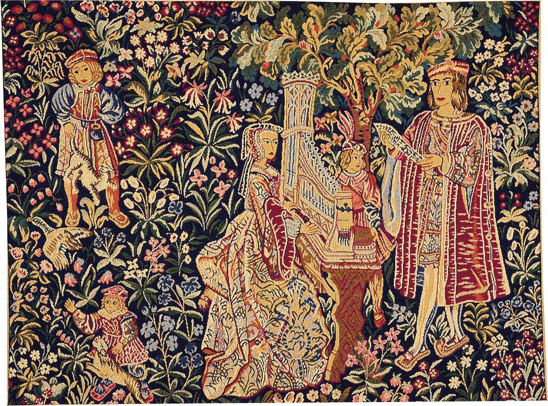 Tapisserie Dame à l’Orgue sans Bordure | Taille: 50 x 67 cm