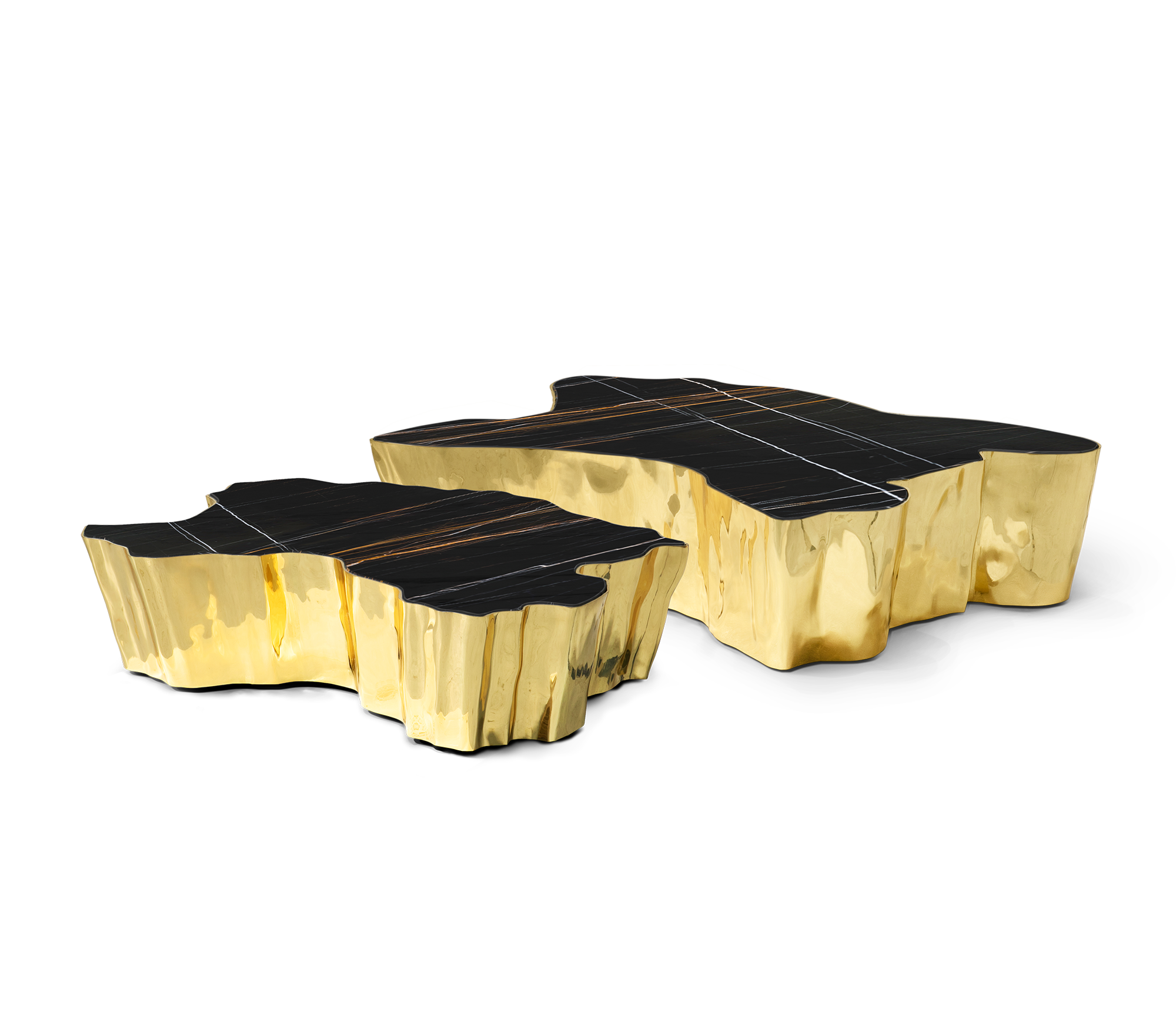 Table Basse Eden Marbre Noir | Dimensions: L 138 x P 95 x H 36 cm